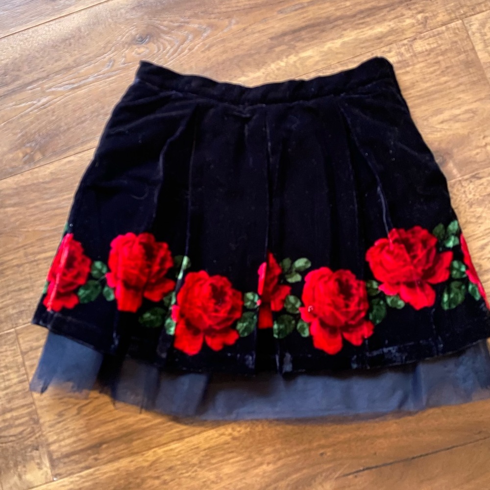 Girls Janie & Jack Velvet Skirt Size 10 NWT